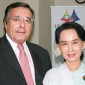 Empfang bei der international geachteten Friedensnobelpreisträgerin Aung San Suu Kyi in der Handelskammer in Yangon (Myanmar).