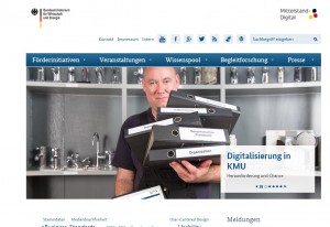 Auf der Website www.mittelstand-digital.de präsentiert das BMWi die Schwerpunkte und Zielsetzungen seiner Förderinitiative.